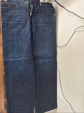 Lrg Men's Dark Indigo Straight Jeans